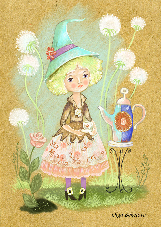 Феечка с одуванчиками