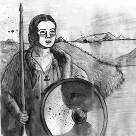 Женщина воин викинг