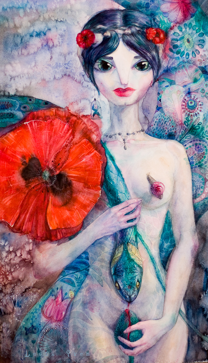 Искусительница змеи.