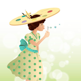 illustration for prom album