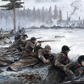 Битва за Суомуссалми. Бой 163-й с.д. декабрь 1939 г.