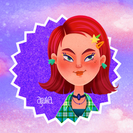 Девушка с красными волоссами