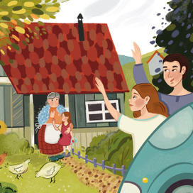 Лето в деревне