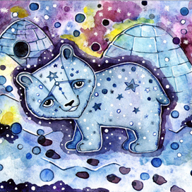 Мишка в снегах 