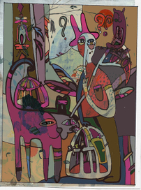 Иллюстрация к рассказу "Петров и Камаров" Д.Хармса