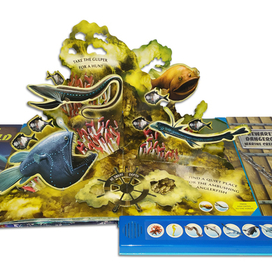 Разворот pop-up книги "В подводном царстве"