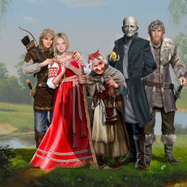 Персонажи к книге Стражи тридесятого леса