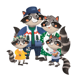 Семья енотов