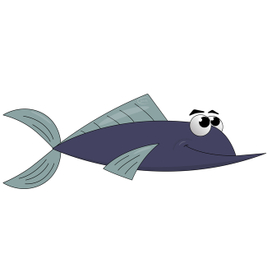 Мультяшная рыбка