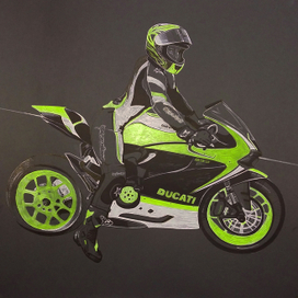 Мотоциклистка