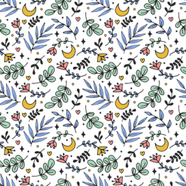 Бесшовный векторный паттерн, Дудлы