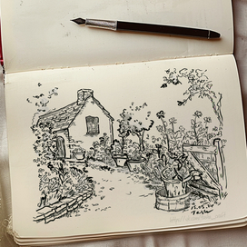 Скетч для челленджа #urban_sketching 