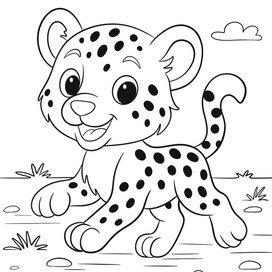 Иллюстрация для детской раскраски 