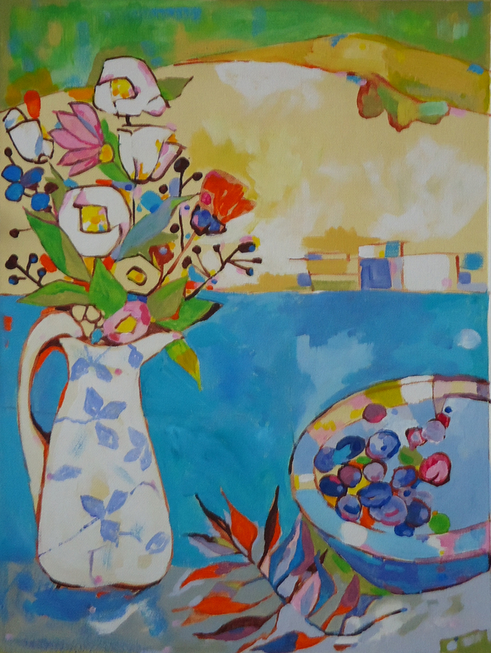 Сливы 60х80 акрил.