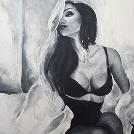 Живопись ,картина ,чб