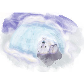 С мамой в иглу тепло