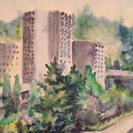 Город зеленого цвета