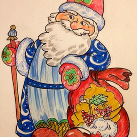 иллюстрация к новогодним игрушкам