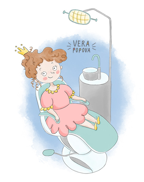 Зубная Фея в кабинете стоматолога