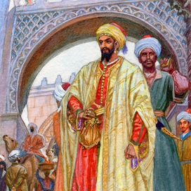 У городских ворот.