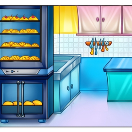 Фон пекарня