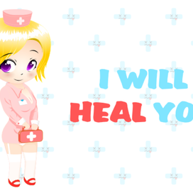 Векторная чиби-медсестренка