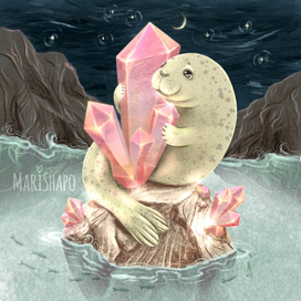 Тюлень на острове