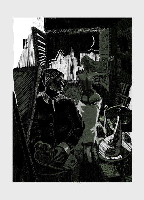 в мастерской