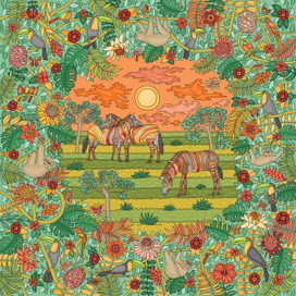 Платок "Джунгли"