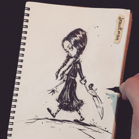 Венздей из Семейки Адамсов