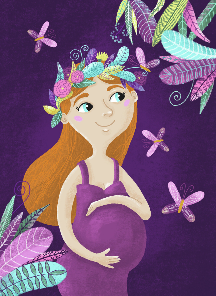 Обложка для дневника беременности