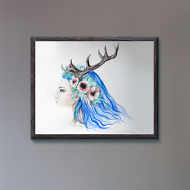 Дриада в раме