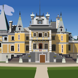 Иллюстрация Массандровского дворца