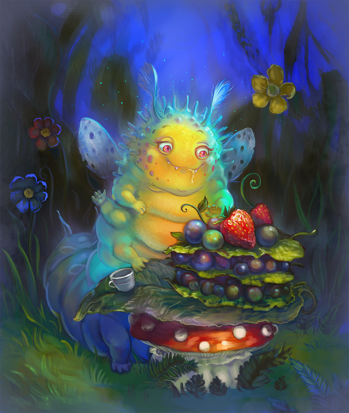 Все гусеницы любят вкусно поесть