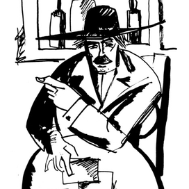 Человек в широкополой шляпе