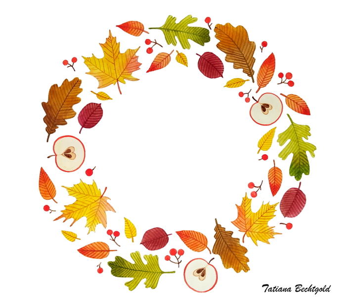Венок из листьев