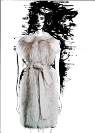 Иллюстрации для меховой коллекции, созданной Вардуи Назарян специально для компании Selvaggio