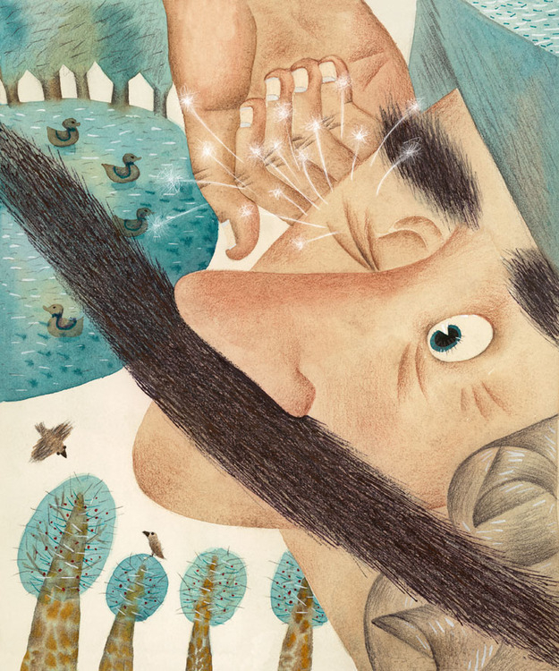 Искры из глаз.