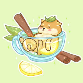 Чай с лимоном и корицей