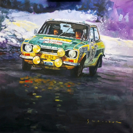 1977 Rallye Monte Carlo Ford Escort RS 2000 #152 Beauchef Dubois Keller