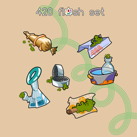 Флэш-сет из иллюстраций