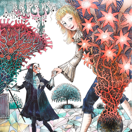 Алеша в подземном саду.