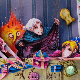 Иллюстрация к роману Д.У.Джонс "Ходячий замок"