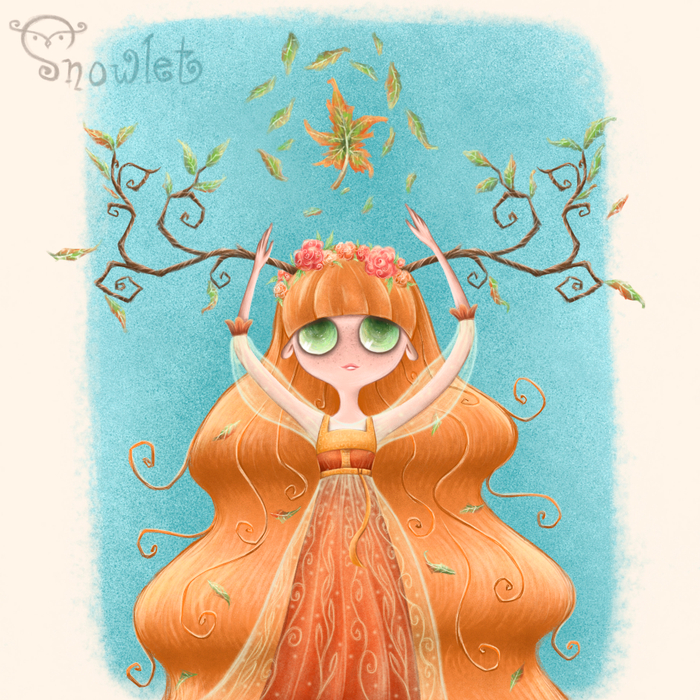 Девочка осень