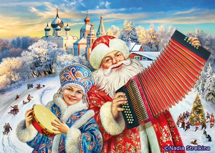 Веселье  новогоднее