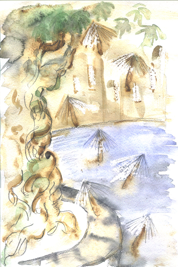 в тени полуденных платанов