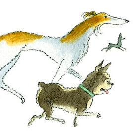 Татьяна Макарова "Снег отправляется в город" иллюстрация