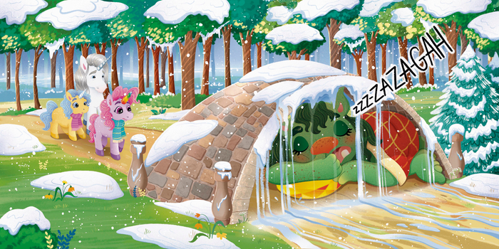 Тролль Тилли. Иллюстрация для книжки-картинки