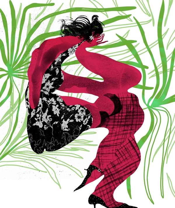 Женщина в саду