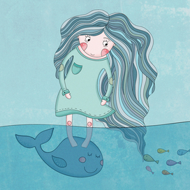 голубая вода